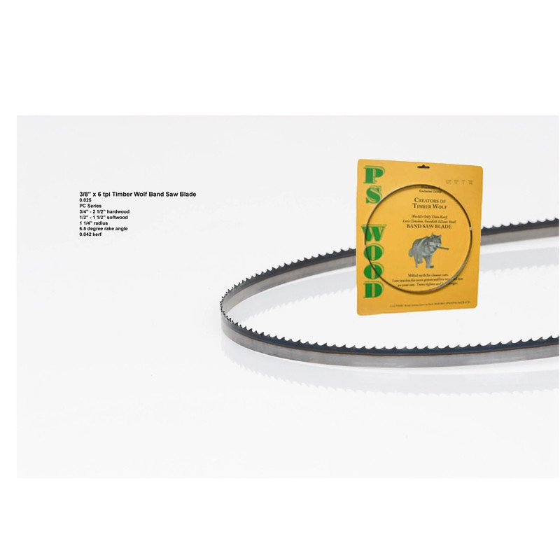 Bandsaw Blade - 116" x 3/8" x .025" x 6 TPI - Positive Claw